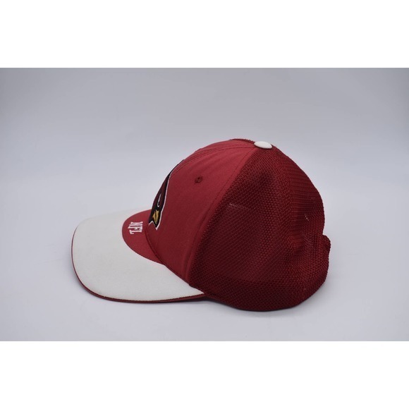 Official NFL Team Arizona Cardinals Red and White Embroidered Snap Back Hat - Picture 2 of 9